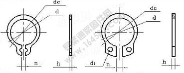 GB /T 894.1-1986 A型軸用彈性擋圈