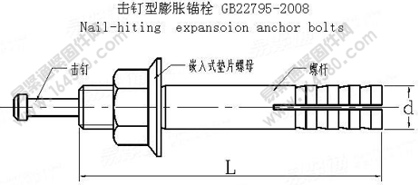GB /T 22795-2008 擊釘型膨脹錨栓