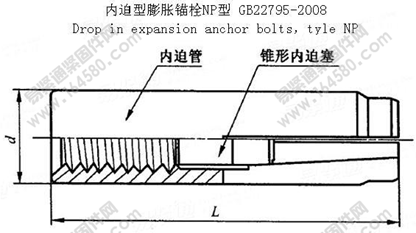 GB /T 22795-2008 內迫型膨脹錨栓