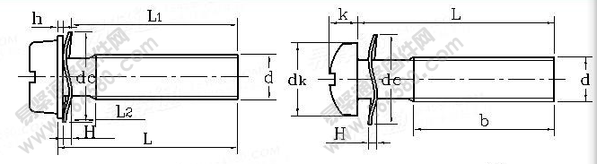 DIN 6900-2-1990 開槽螺釘和波形墊圈組合執行標準
