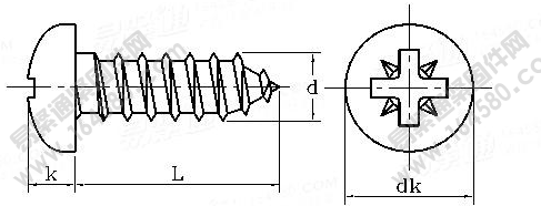 DIN 7505-1986 米字槽盤頭塑料牙自攻釘（纖維板釘）執行標準