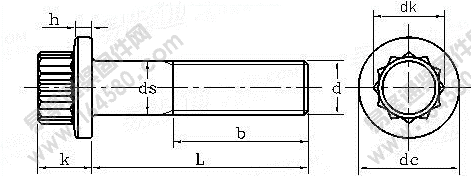 DIN 65438-1993 MJ螺紋鈦合金十二角法蘭螺栓執行標準