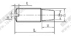 GB /T 72-1988 開槽錐臺(tái)端定位螺釘 
