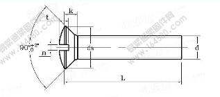 DIN 964-1990 開槽半沉頭螺釘