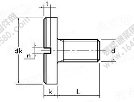 DIN 921-2007 開槽大盤頭螺釘
