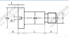 GB /T 830-1988 開槽圓柱頭軸位螺釘