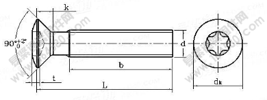 GB /T 2674-1986 內(nèi)六角花形半沉頭螺釘