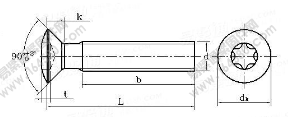 GB /T 2674-2004 內六角花形半沉頭螺釘
