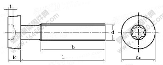 GB /T 6191-1986 8.8級內六角花形圓柱頭螺釘