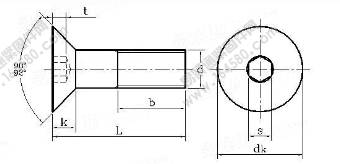 GB /T 70.3-2000 內(nèi)六角沉頭螺釘