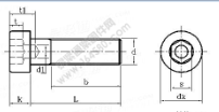 DIN 6912-1985 內六角圓柱頭帶導向孔螺釘