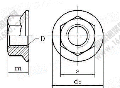 GB/T 6177.1-2000 六角法蘭面螺母