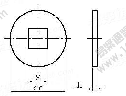 DIN 440-1990 木結構用特大墊圈（方孔）