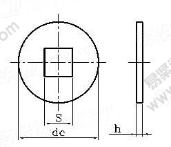 DIN 440-2001 木結構用特大墊圈（方孔）