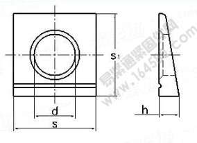 DIN 6917-1989 鋼結(jié)構(gòu)I型梁高強(qiáng)度螺栓連接用方形墊圈