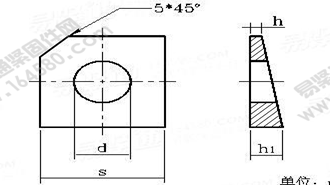 GB /T 853-1988 槽鋼用方斜墊圈