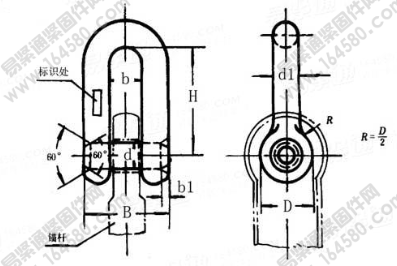 GB /T 547-1994 D型卸錨扣