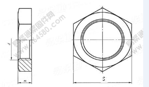 GB /T 3763-2008 管接頭用六角薄螺母