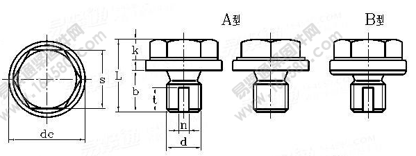 DIN 5586-1989 帶凸緣和通風的鎖緊螺釘