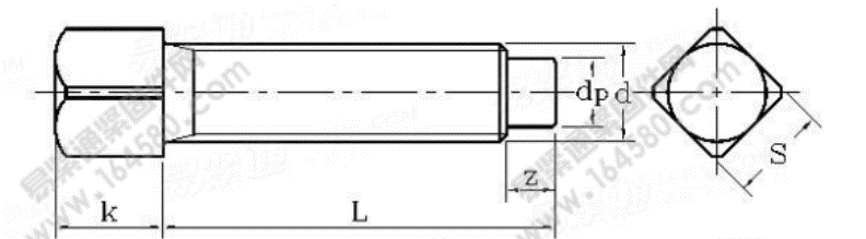 DIN 479-1985 四方頭圓柱端緊定螺釘