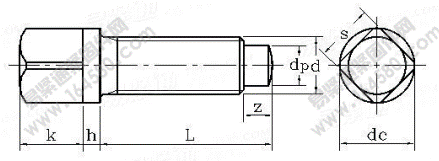 GB/-T 83-1988 方頭帶介長圓柱球面端緊定螺釘