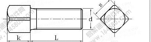 GB /T 821-1988 方頭平端緊定螺釘