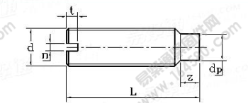 DIN 417-1986 開槽圓柱端緊定螺釘
